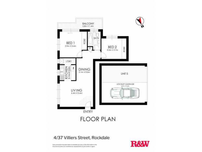 4/37 Villiers Street, Rockdale NSW 2216 Floorplan