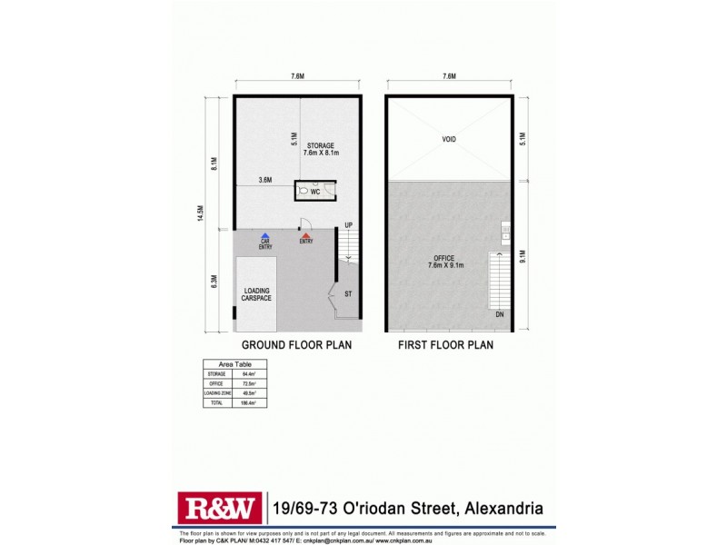 19/69-73 O’riordan Street, Alexandria NSW 2015 Floorplan