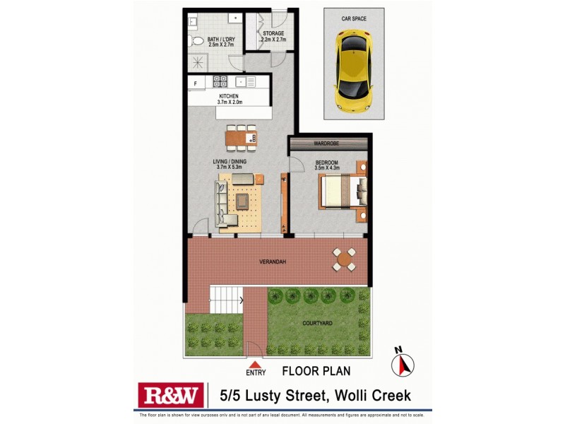 5/5 Lusty Street, Wolli Creek NSW 2205 Floorplan