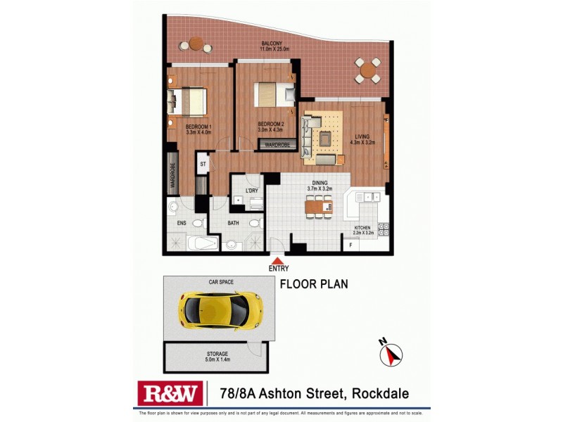 78/8a Ashton Street, Rockdale NSW 2216 Floorplan
