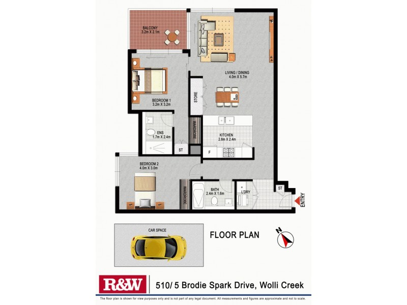510/5 Brodie Spark Drive, Wolli Creek NSW 2205 Floorplan