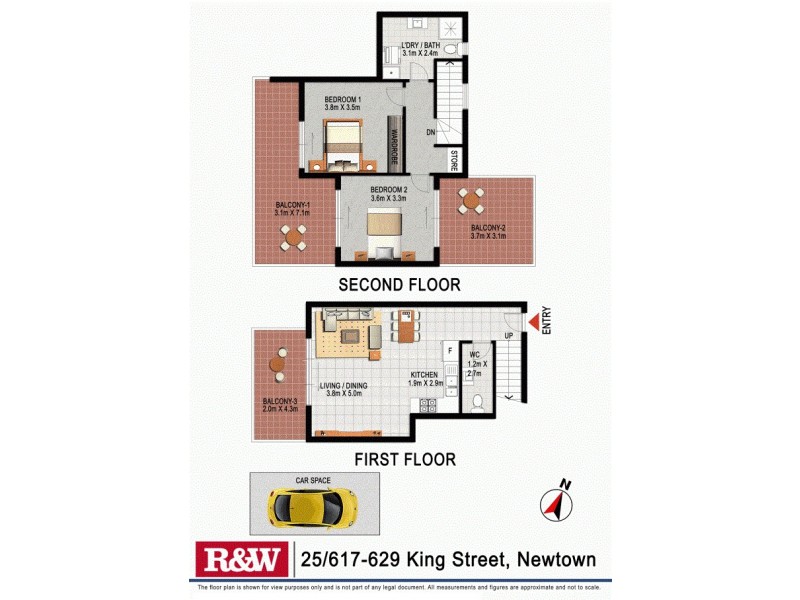 25/617-629 King Street, Newtown NSW 2042 Floorplan