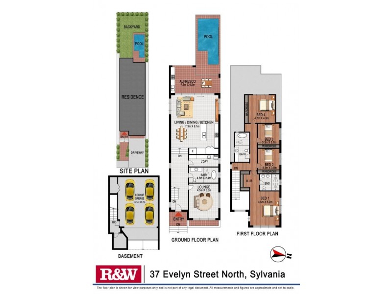 37 Evelyn Street North, Sylvania NSW 2224 Floorplan