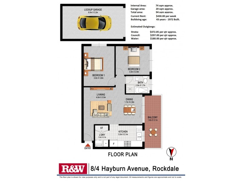 8/4 Hayburn Avenue, Rockdale NSW 2216 Floorplan
