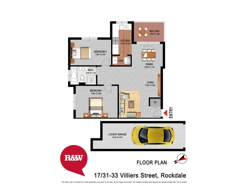 17/31-33 Villiers Street, Rockdale NSW 2216 Floorplan