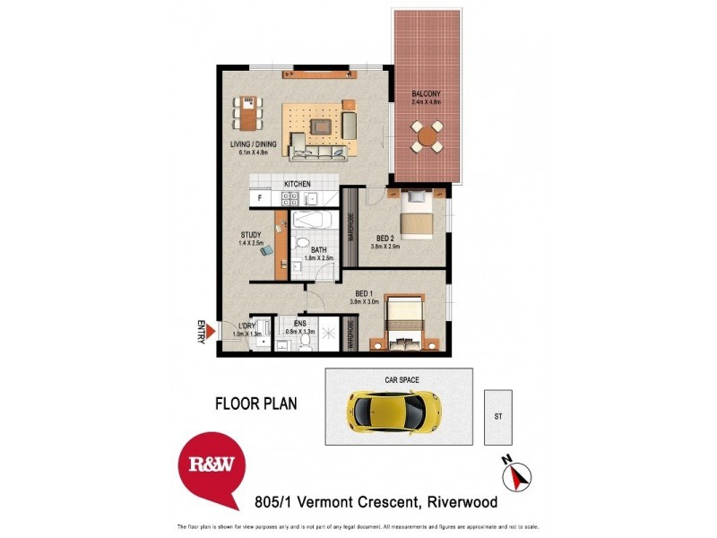 805/1 Vermont Crescent, Riverwood NSW 2210 Floorplan