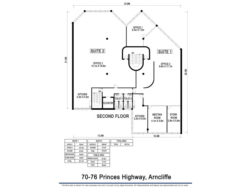 Level 2, 70-76 Princes Highway, Arncliffe NSW 2205 Floorplan