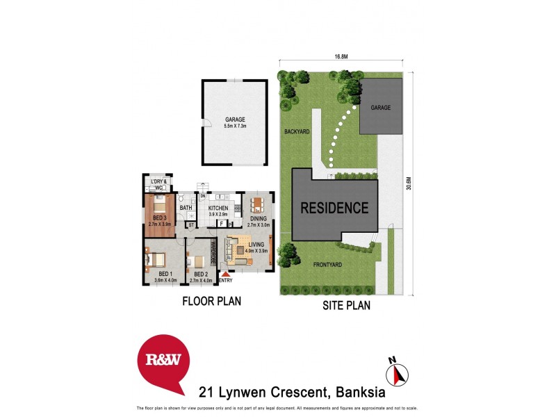 21 Lynwen Crescent, Banksia NSW 2216 Floorplan