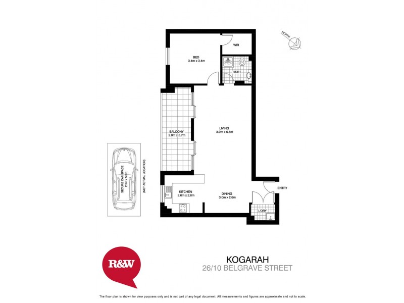 26/10-12 Belgrave Street, Kogarah NSW 2217 Floorplan