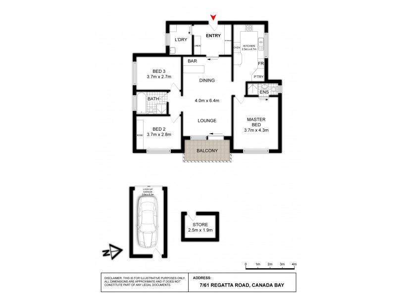 7/61 Regatta Road, Canada Bay NSW 2046 Floorplan