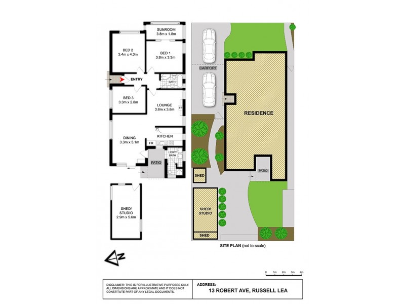 13 Robert Avenue, Russell Lea NSW 2046 Floorplan