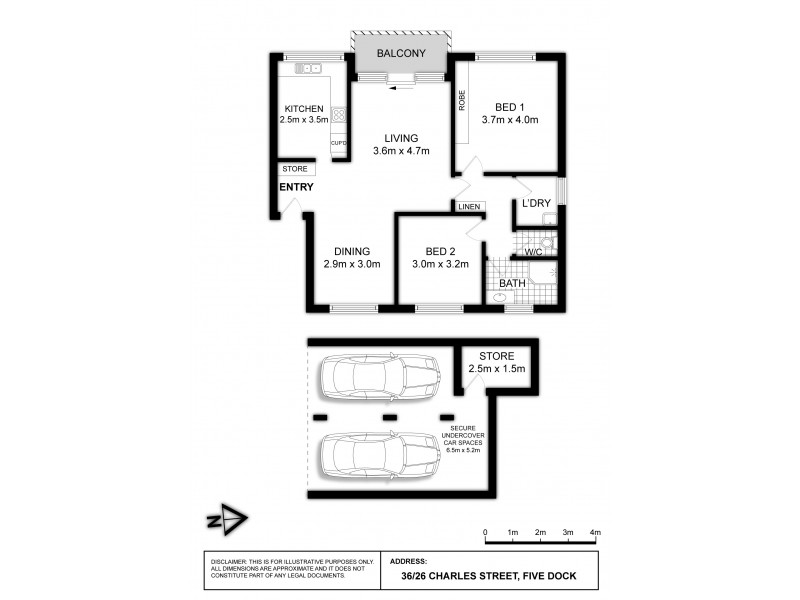 36/26 Charles Street, Five Dock NSW 2046 Floorplan