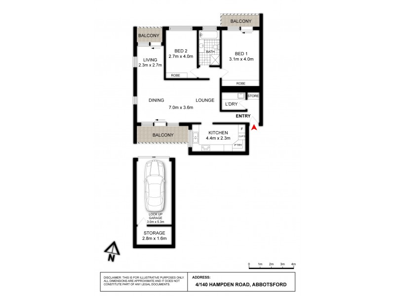 4/140 Hampden Road, Abbotsford NSW 2046 Floorplan