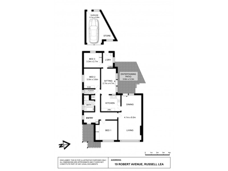 19 Robert Avenue, Russell Lea NSW 2046 Floorplan