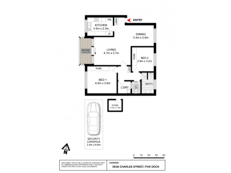 35/26 Charles Street, Five Dock NSW 2046 Floorplan