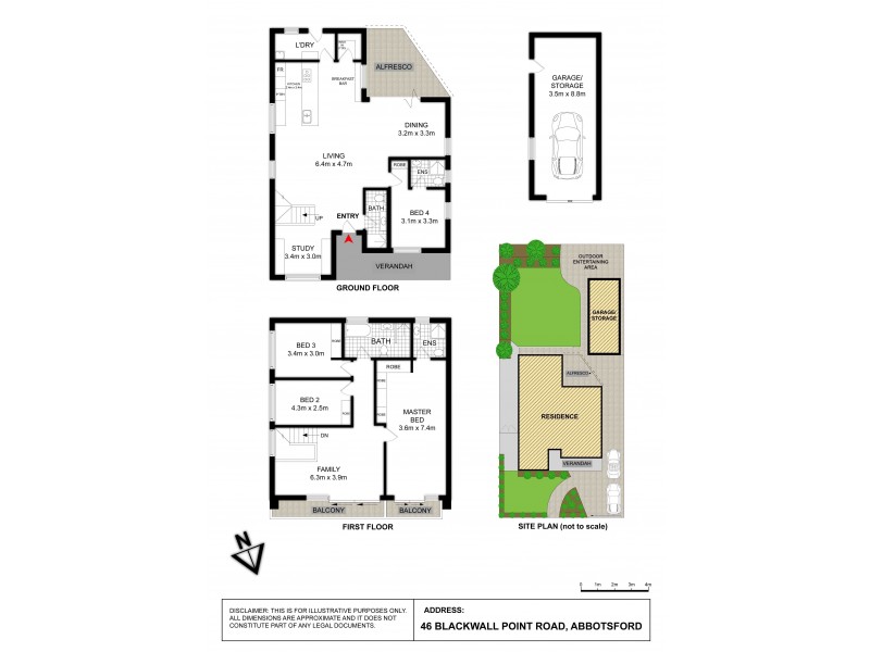 46 Blackwall Point Road, Abbotsford NSW 2046 Floorplan