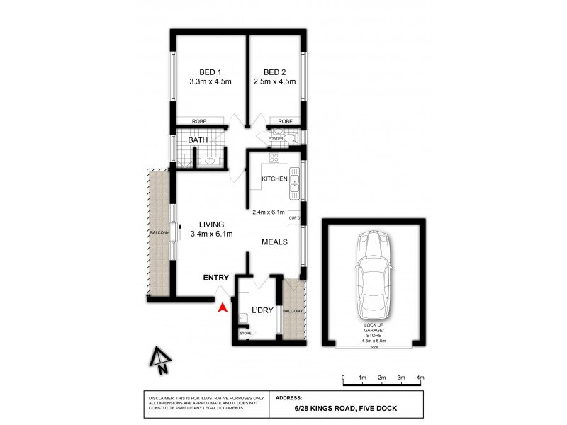 6/28 Kings Road, Five Dock NSW 2046 Floorplan