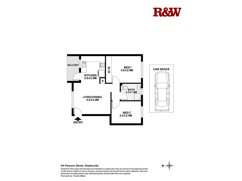 4/4 Pearson Street, Gladesville NSW 2111 Floorplan