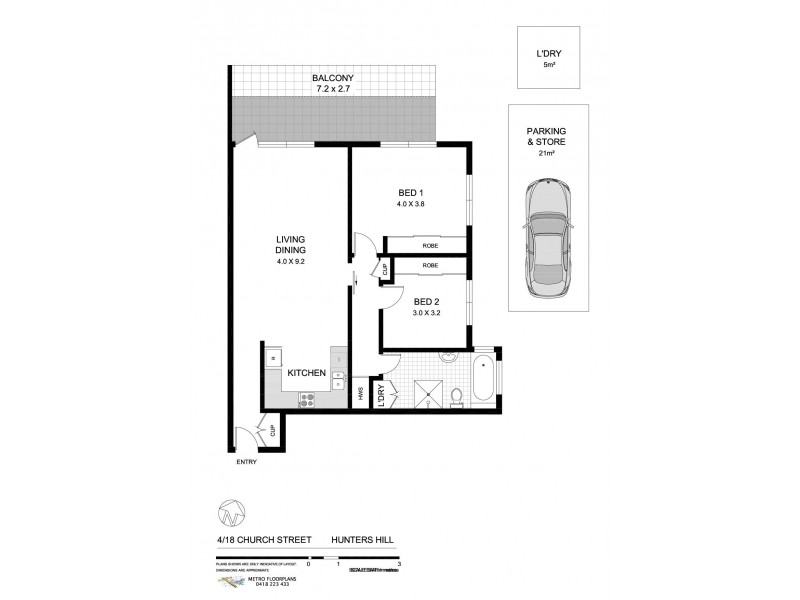 4/18 Church Street, Hunters Hill NSW 2110 Floorplan