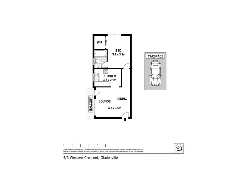 5/3 Western Crescent, Gladesville NSW 2111 Floorplan