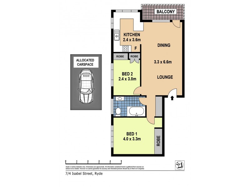 7/4 Isabel Street, Ryde NSW 2112 Floorplan