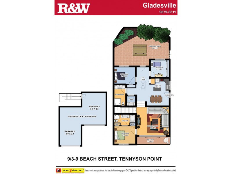 9/3-9 Beach Street, Tennyson Point NSW 2111 Floorplan