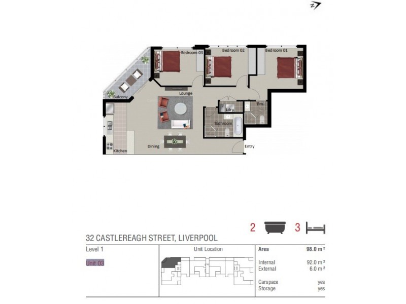 3/32 Castlereagh Street, Liverpool NSW 2170