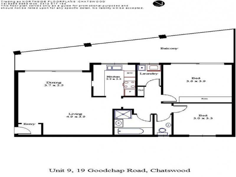 9/19 Goodchap Road, Chatswood NSW 2067