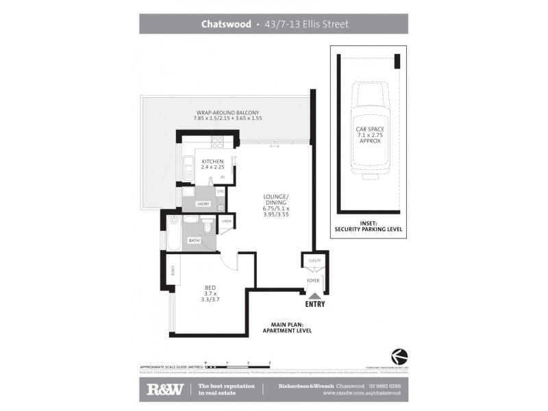43/7-13 Ellis Street, Chatswood NSW 2067 Floorplan