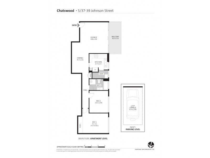 5/37-39 Johnson Street, Chatswood NSW 2067 Floorplan