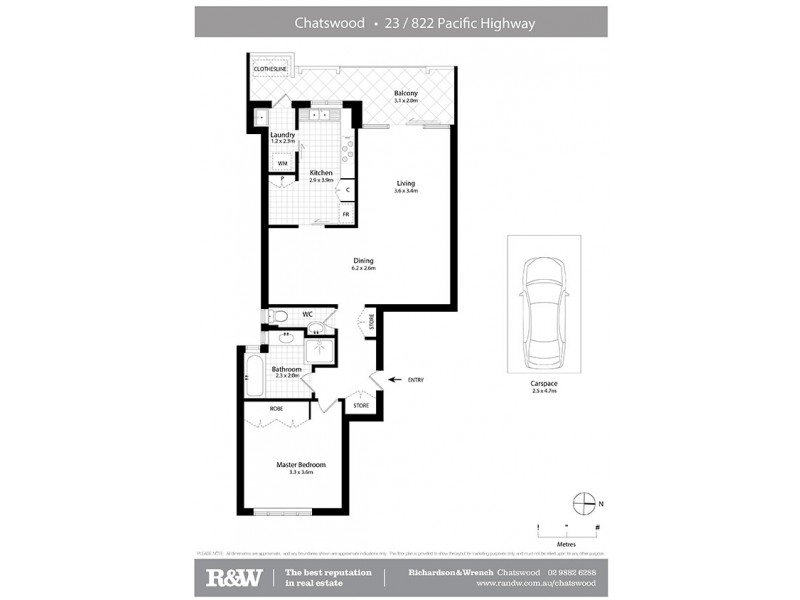 23/822 Pacific Highway, Chatswood NSW 2067 Floorplan