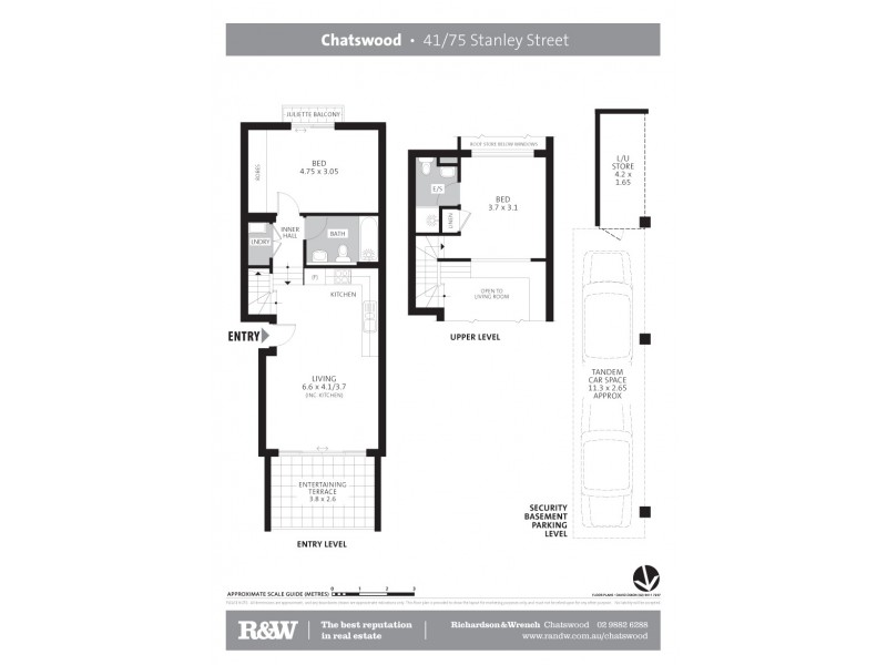 41/75 Stanley Street, Chatswood NSW 2067 Floorplan