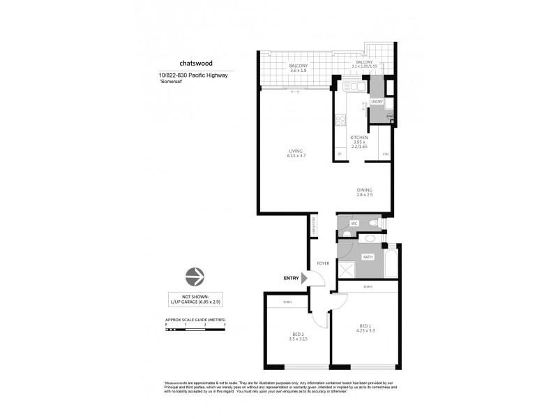 10/822 Pacific Highway, Chatswood NSW 2067 Floorplan