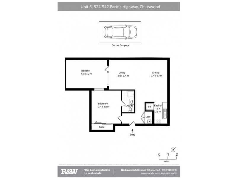 6/524-542 Pacific Highway, Chatswood NSW 2067 Floorplan