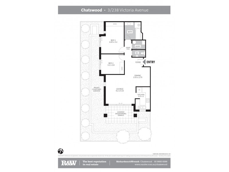3/238 Victoria Avenue, Chatswood NSW 2067 Floorplan