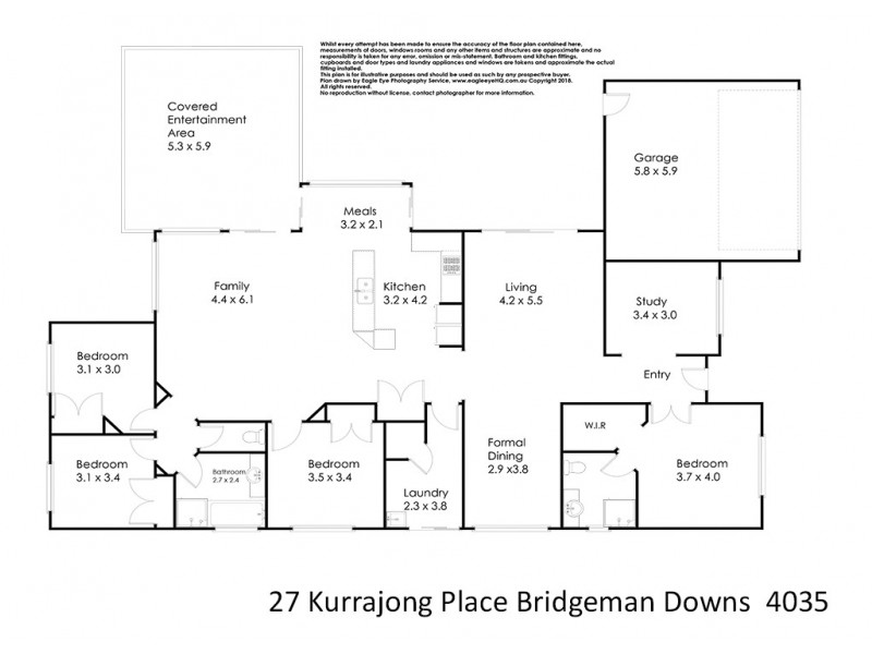 27 Kurrajong Place, Bridgeman Downs QLD 4035 Floorplan