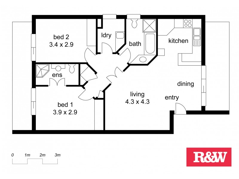 11/33 Globe Street, Ashgrove QLD 4060 Floorplan