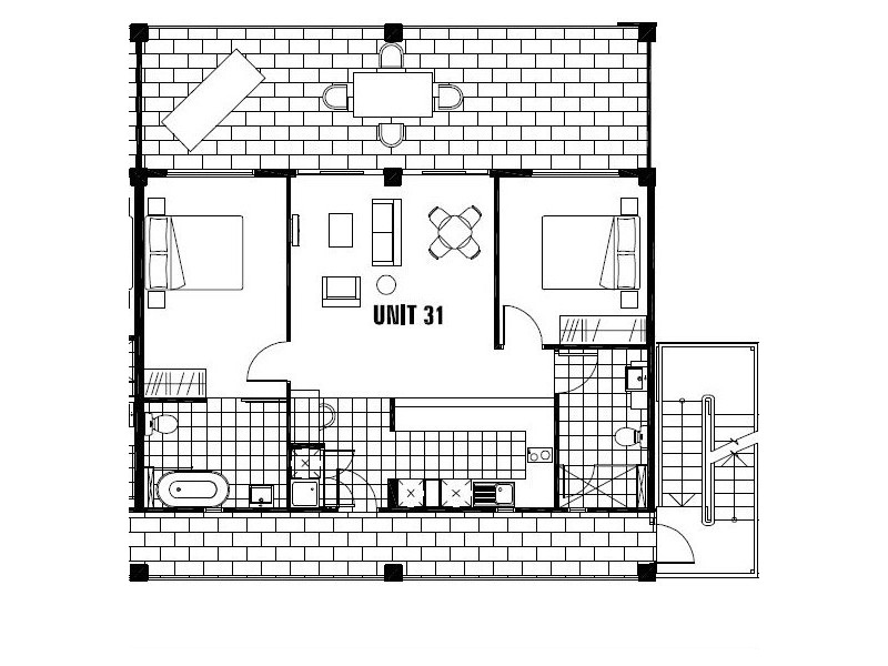 26/41 Fortescue Street, Spring Hill QLD 4000 Floorplan