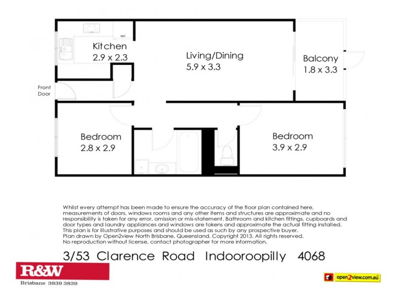 3/53 Clarence Road, Indooroopilly QLD 4068