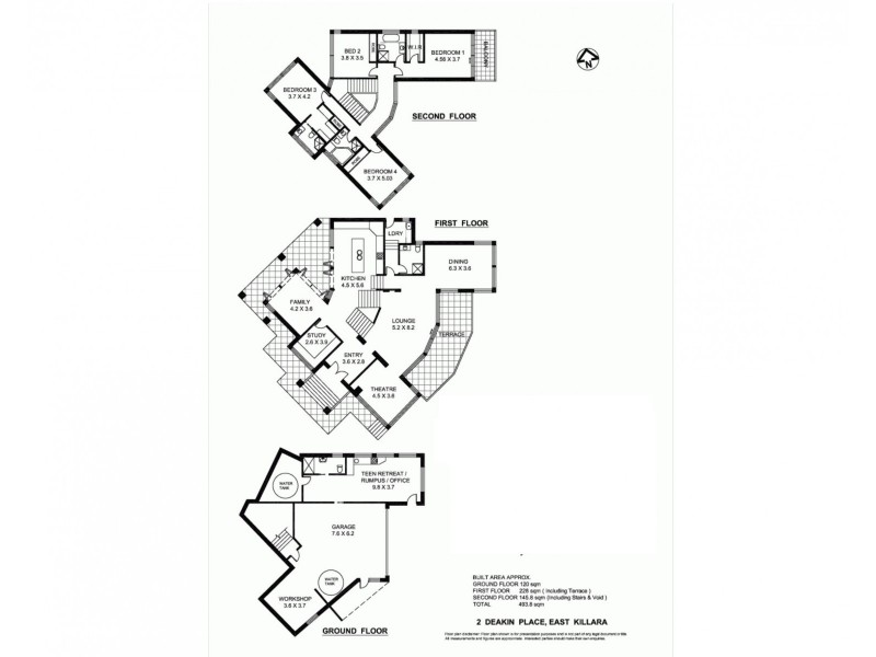 2 Deakin Pl, East Killara NSW 2071 Floorplan