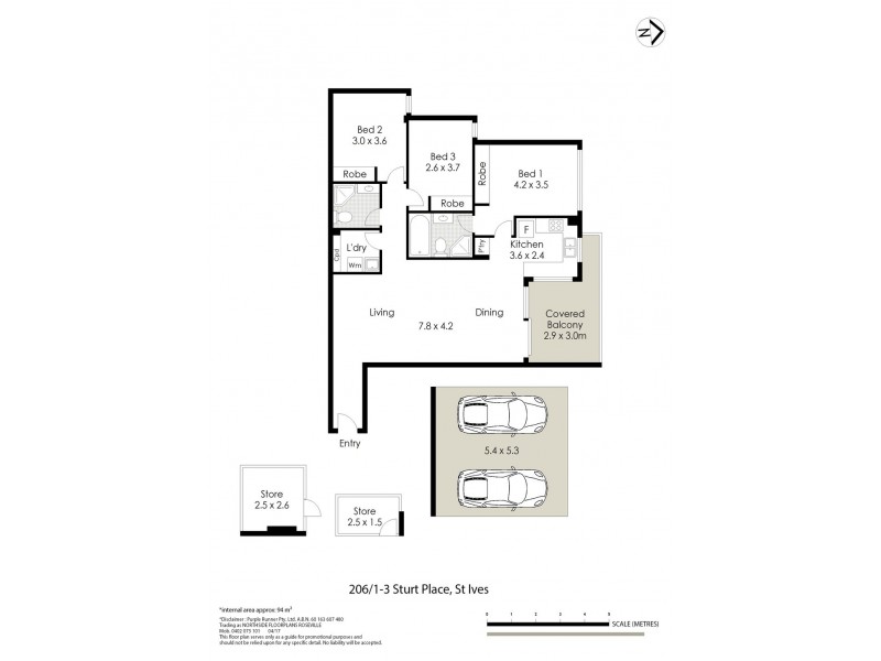 206/3 Sturt Pl, St Ives NSW 2075 Floorplan