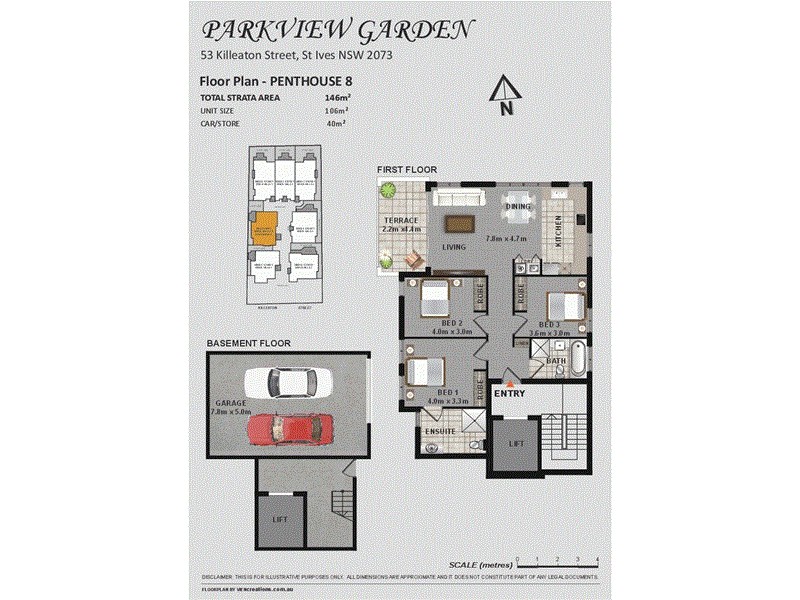 8/53 Killeaton st, St Ives NSW 2075 Floorplan