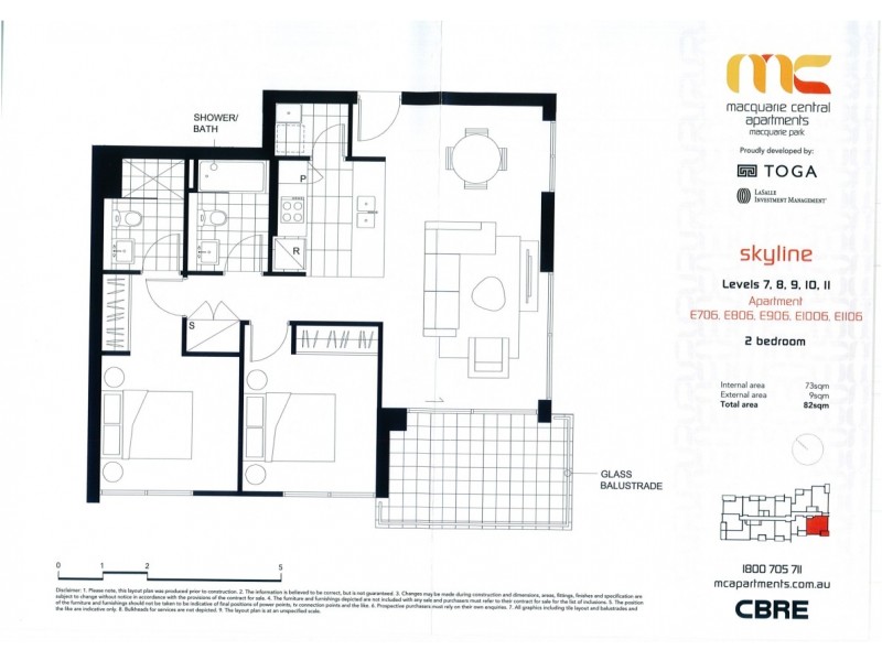 E906/1 Saunders Close, Macquarie Park NSW 2113 Floorplan