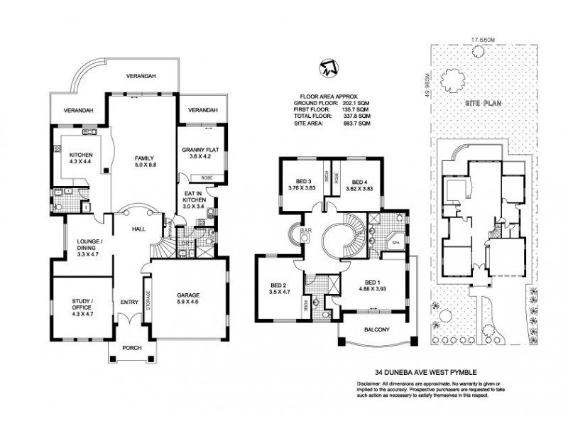 34 Duneba Avenue, West Pymble NSW 2073 Floorplan