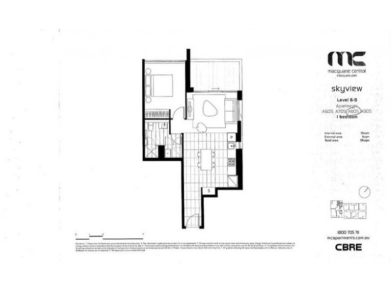 805/2 Saunders Close, Macquarie Park, Macquarie Park NSW 2113 Floorplan
