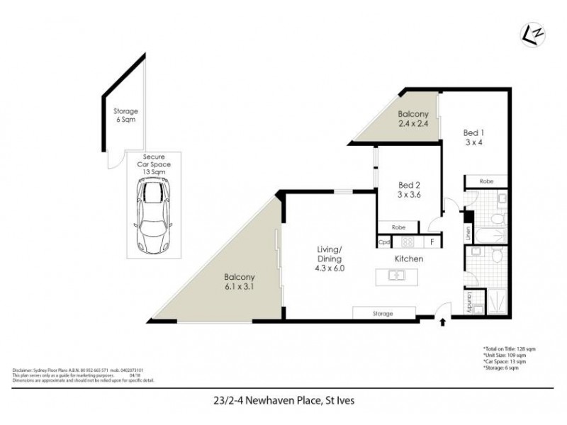 23/2-4 Newhaven pl., St Ives NSW 2075 Floorplan