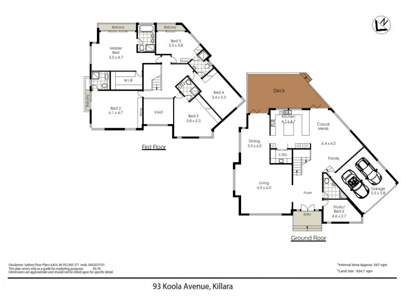 93 Koola Avenue, East Killara NSW 2071 Floorplan