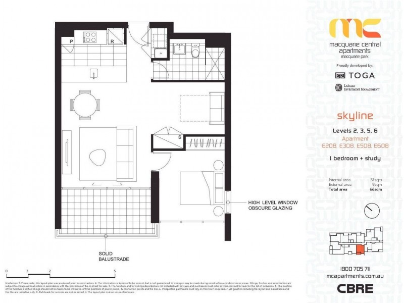 208/1 Saunders Close, Macquarie Park NSW 2113 Floorplan