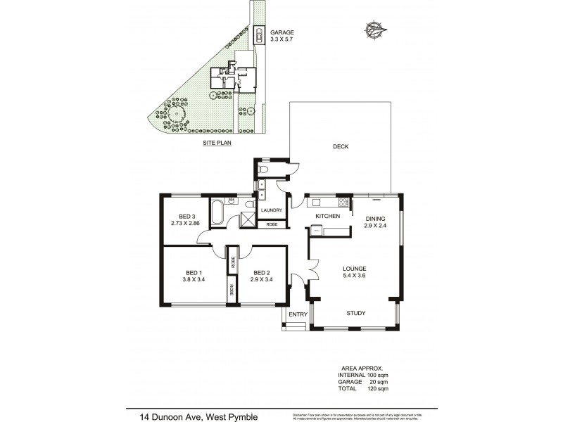 14 Dunoon Avenue, West Pymble NSW 2073 Floorplan