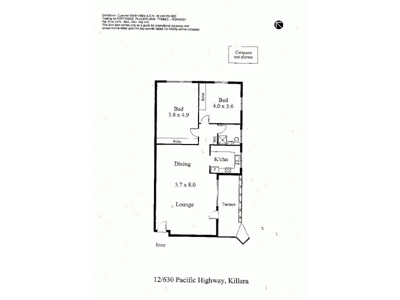 12/630 Pacific Hwy, Killara NSW 2071 Floorplan